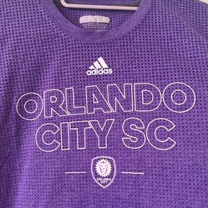 Adidas AEROKNIT Orlando City SC Graphic Purple Toned T-Shirt. XL.
